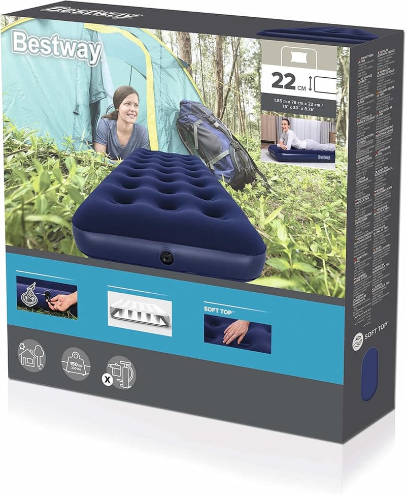 Bestway Luftbett Blue Horizon Einzelbett XL 185 x 76 cm