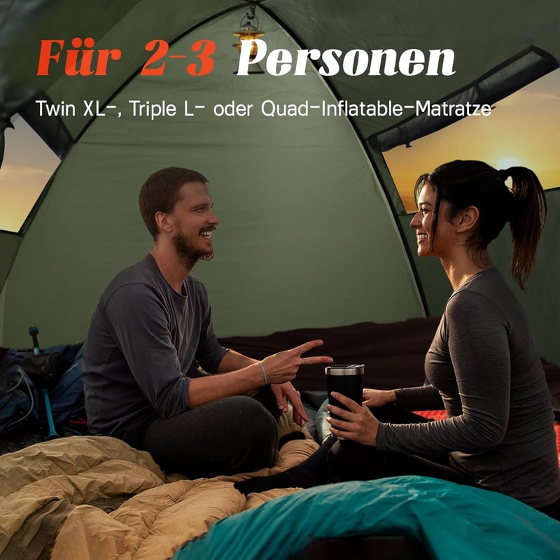 Ultraleichtes 2-3 Personen Kuppelzelt für Camping & Trekking