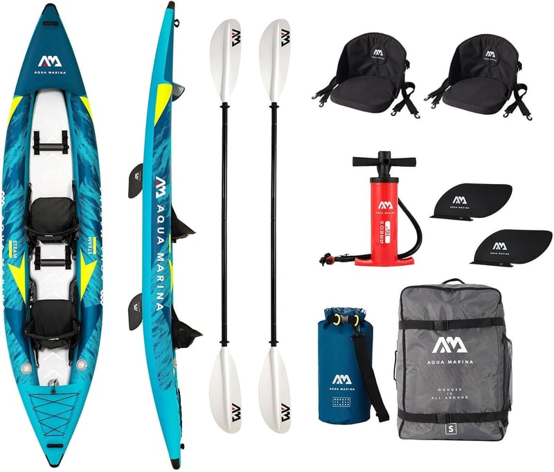 Campsup Aqua Marina 2-Personen Kajak mit Drop Stitch Technologie
