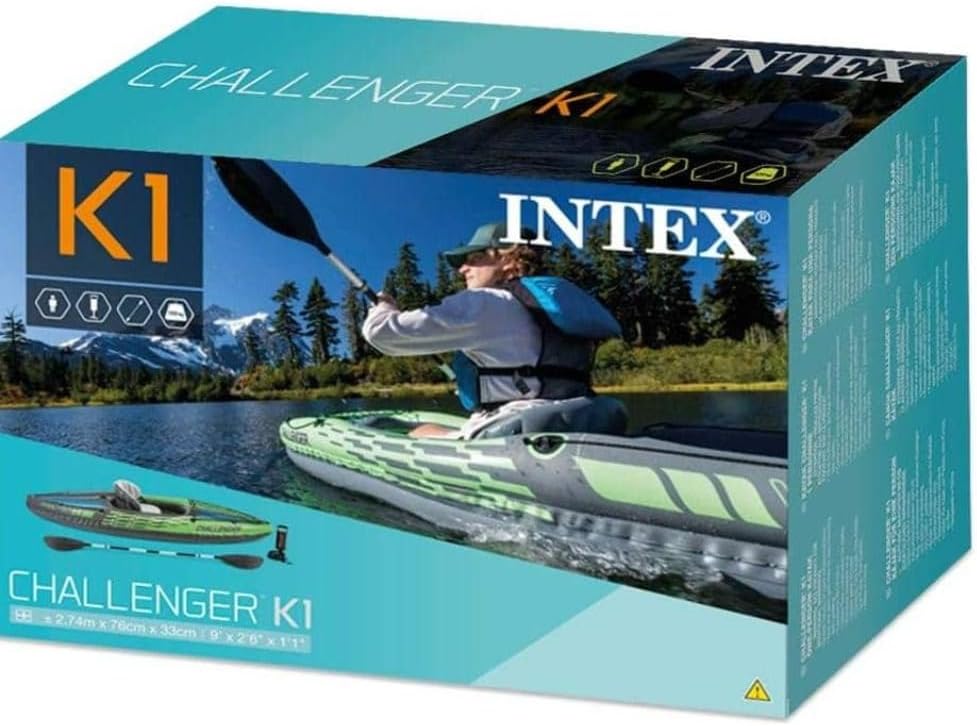 Intex Challenger Kajak-Set mit Aluminium-Rudern für Wassersportliebhaber
