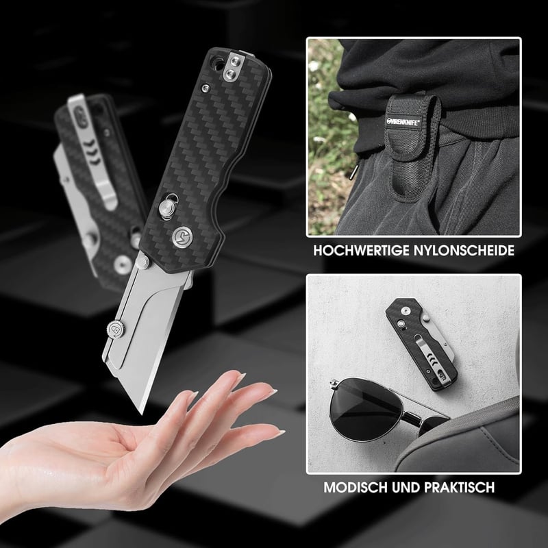 Faltbares EDC Taschenmesser mit G10-Griff für Männer