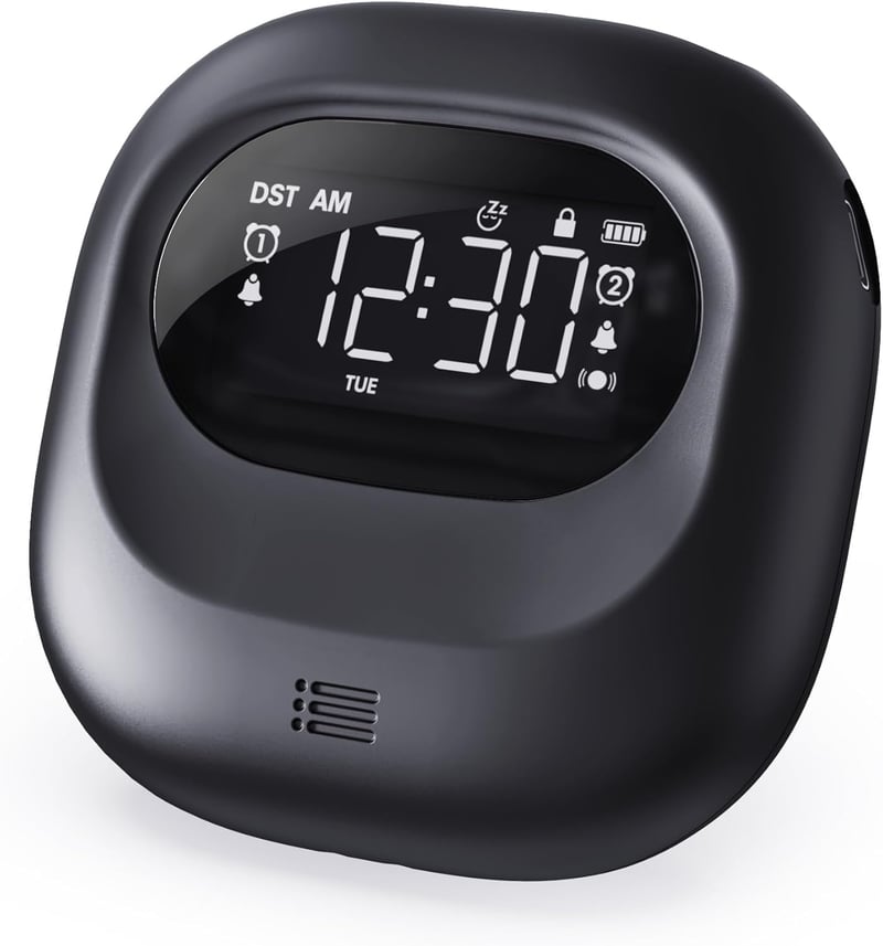 Vibrierender Funkwecker mit Bett-Shaker für Erwachsene und Jugendliche