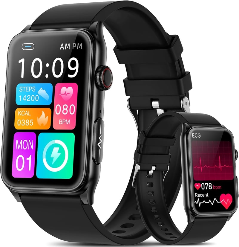 Smartwatch für Herren 2025 – EKG, Blutdruck, SpO2, Fitnessfunktionen