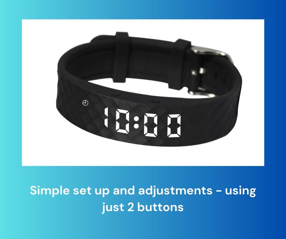 Pivotell Vibratime – Vibrationsalarm-Uhr mit 10 täglichen Alarmen