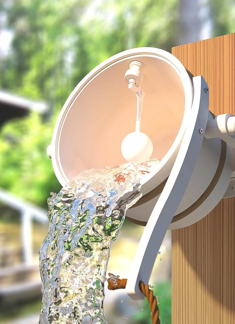 Montierbare Schwalldusche für die Sauna – 18 Liter, Zedernholz