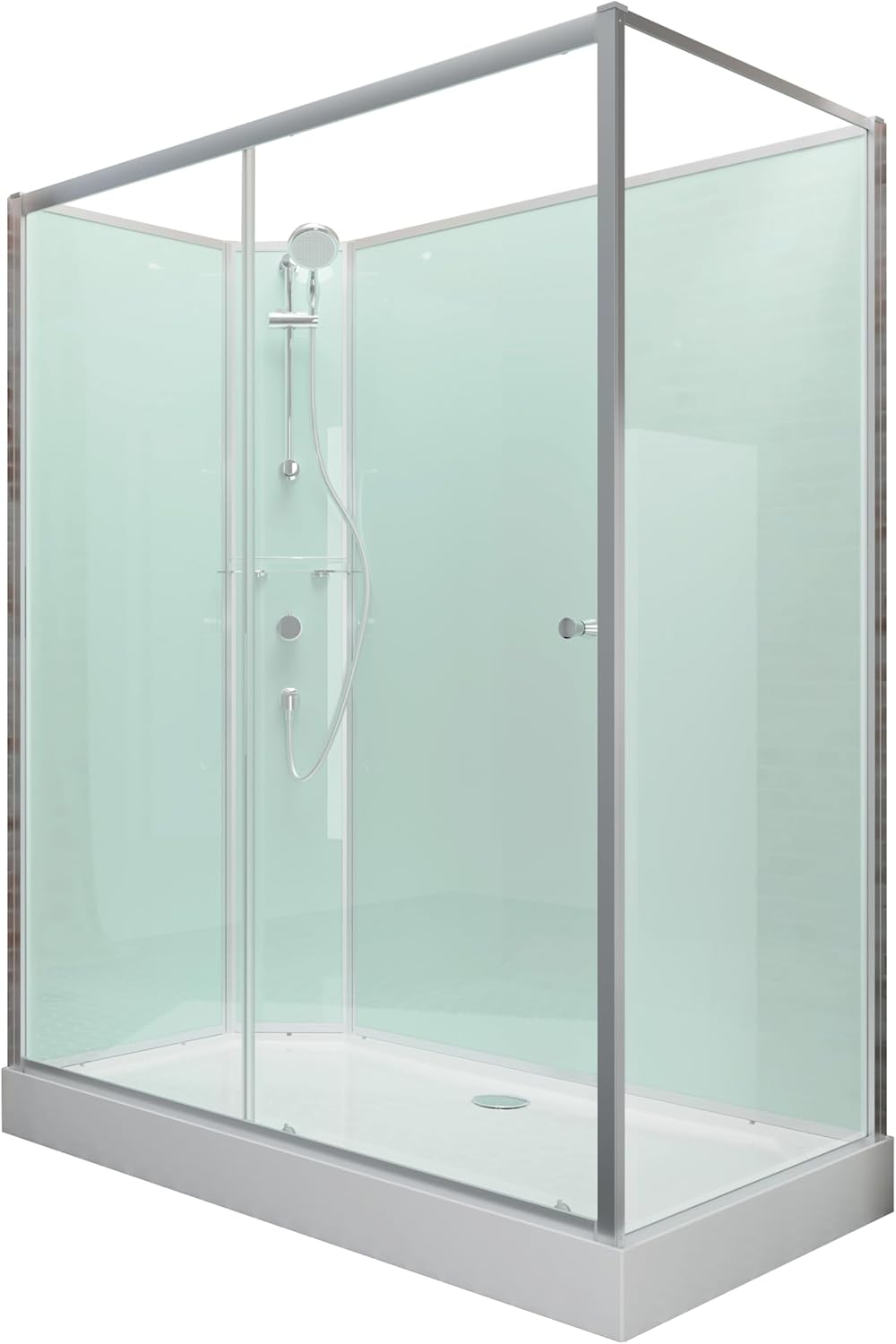 Komplettdusche Ibiza 120 x 80 cm mit 5 mm Sicherheitsglas