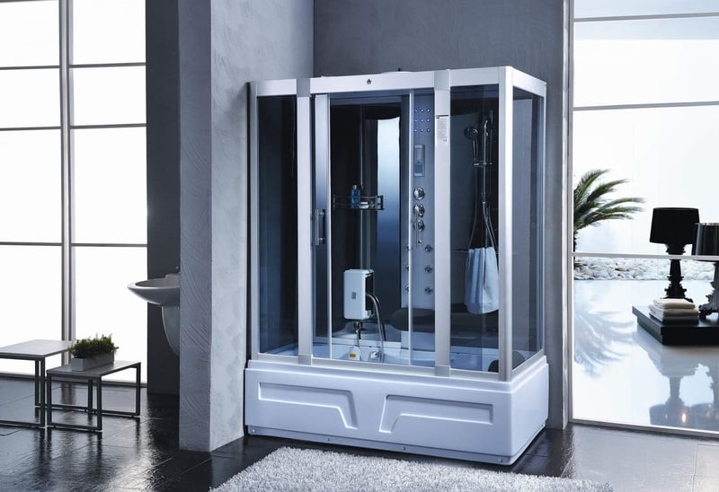 XXL Luxus Dampfdusche mit Whirlpool-Funktion und Radio