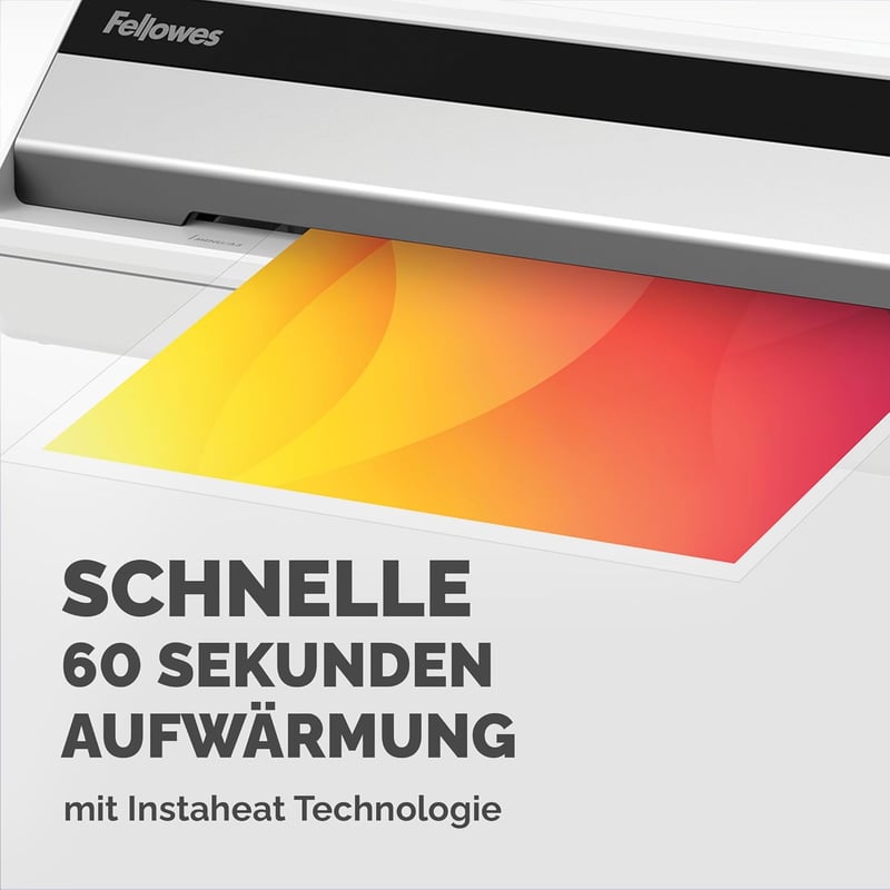 Fellowes Saturn A4 Laminiergerät mit InstaHeat und 10 Folien