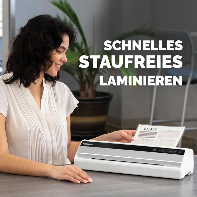 Fellowes Saturn A4 Laminiergerät mit InstaHeat und 10 Folien