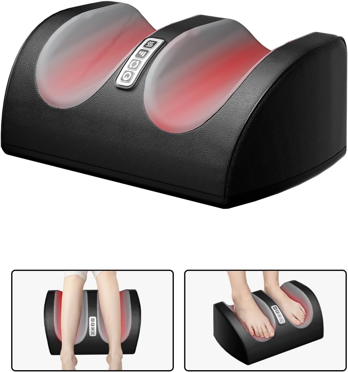 Shiatsu Fußmassagegerät mit Wärme und Massagerollen für Entspannung