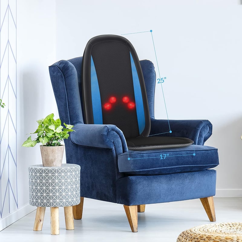 Shiatsu Massagesitzauflage mit Wärme für Rückenmassage und Entspannung
