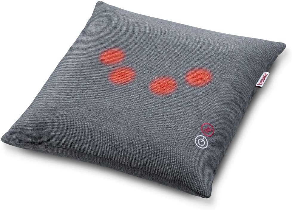 Beurer MG 135 Shiatsu-Massagekissen mit Wärmefunktion, 4 Massageköpfen, 40 x 40 cm