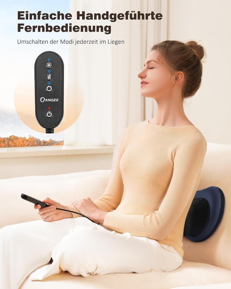 Shiatsu Massagegerät mit Wärmefunktion für Nacken und Rücken