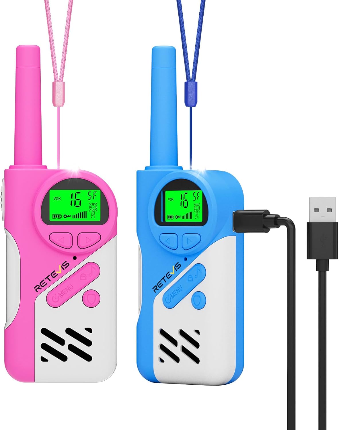 Walkie-Talkie für Kinder 6-13 Jahre, abgesicherter Modus, Paar
