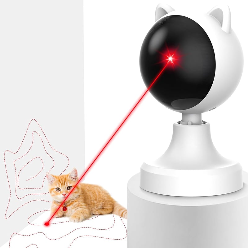 Interaktives Laser-Katzenspielzeug mit zufälliger Trajektorie