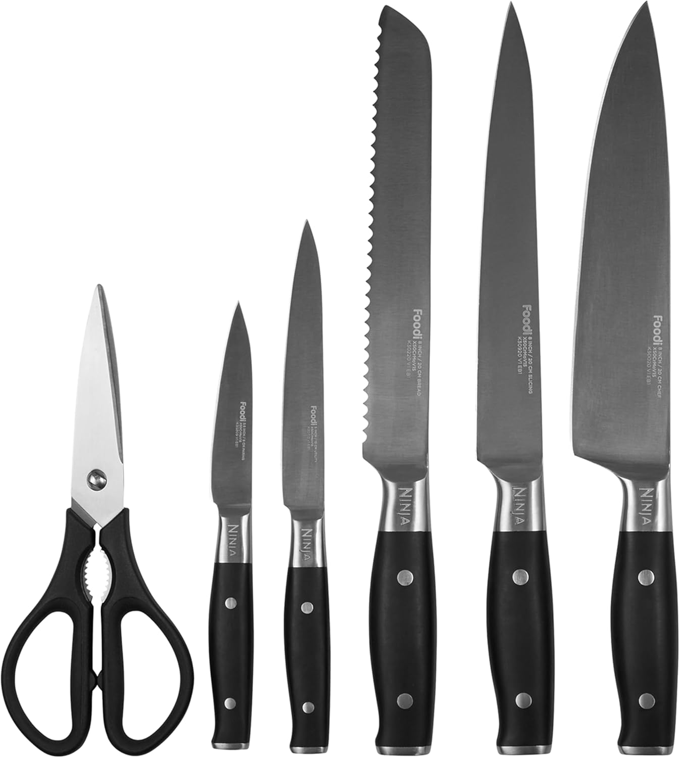 Ninja Foodi Messerblock StaySharp mit 6-teiligem Edelstahl-Messerset