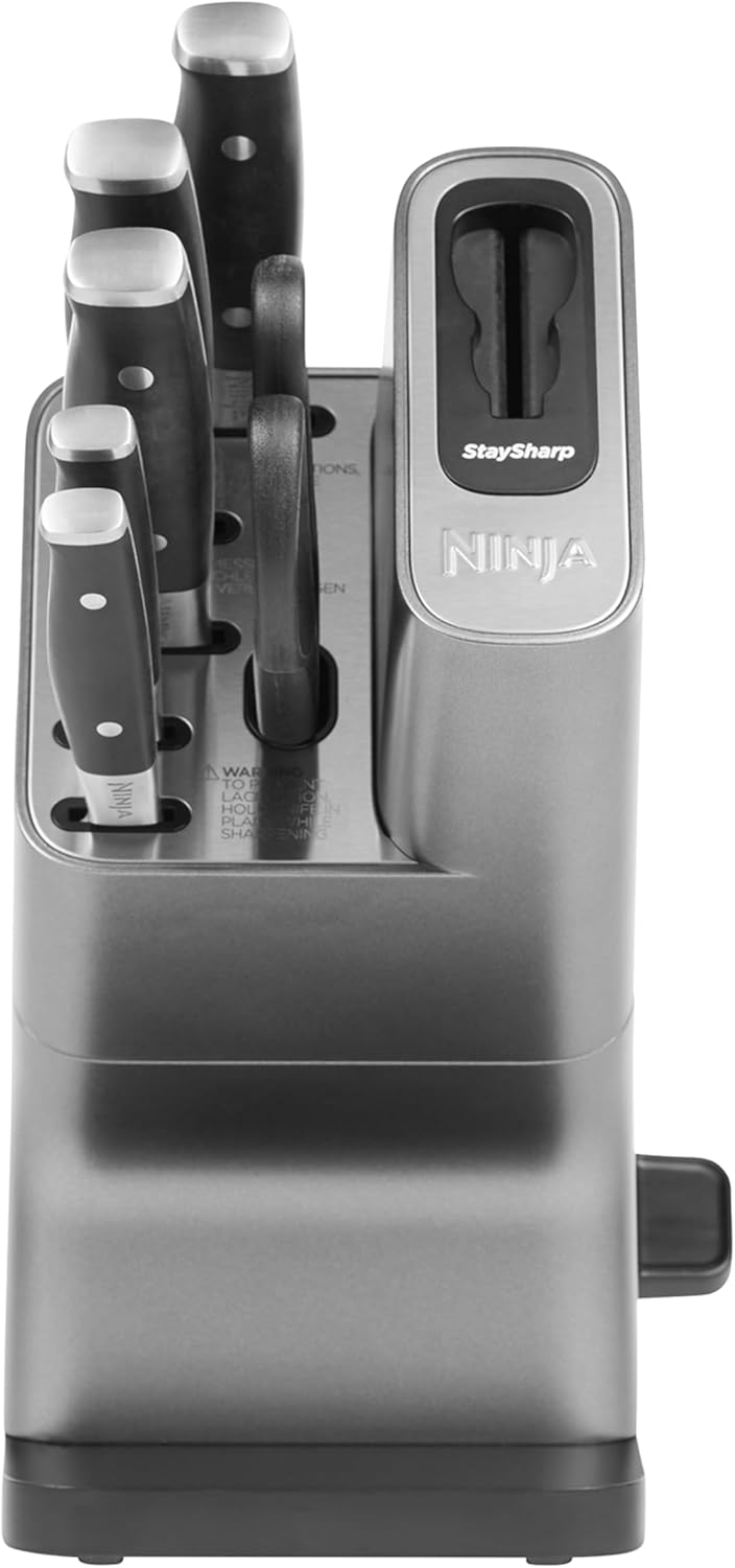 Ninja Foodi Messerblock StaySharp mit 6-teiligem Edelstahl-Messerset