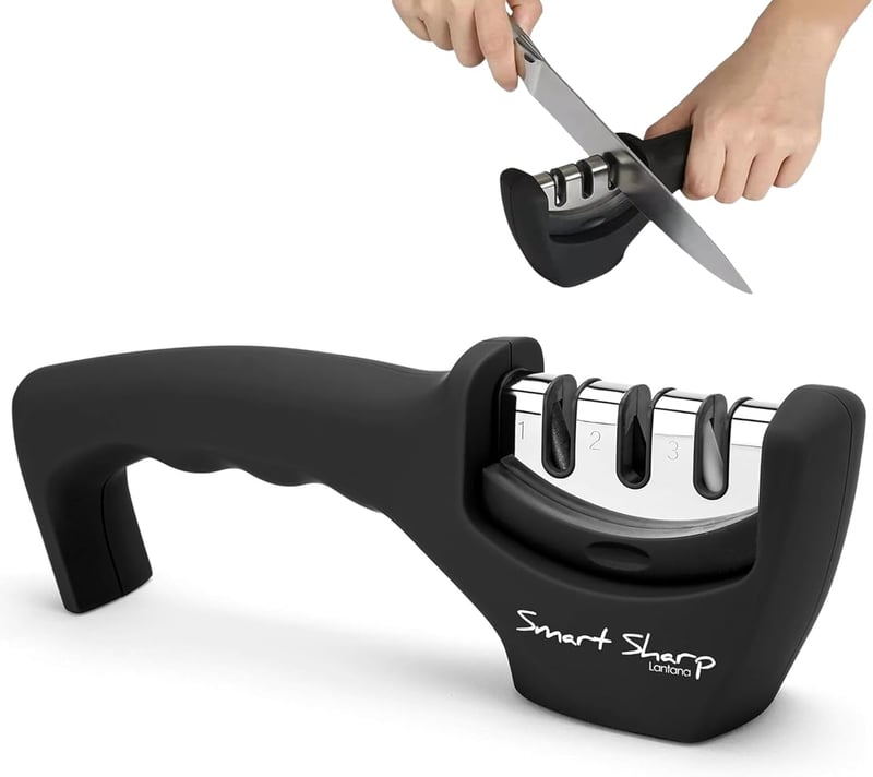 Küchenmesser-Schärfer Smart Sharp – 3-Stufen mit ergonomischem Design