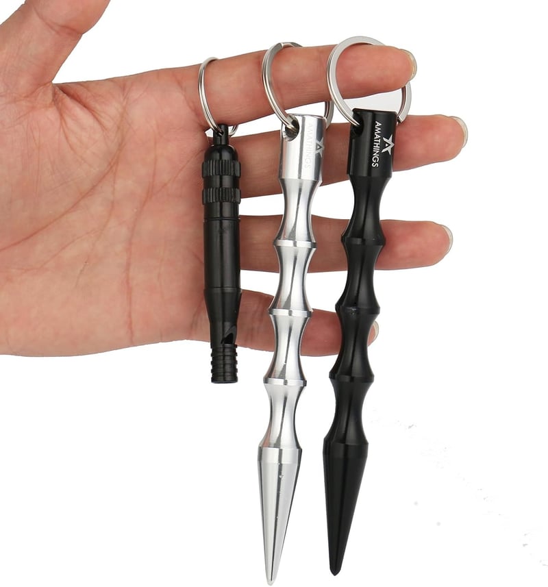 Ergonomischer Kubotan Schlüsselanhänger für Frauen zur Selbstverteidigung