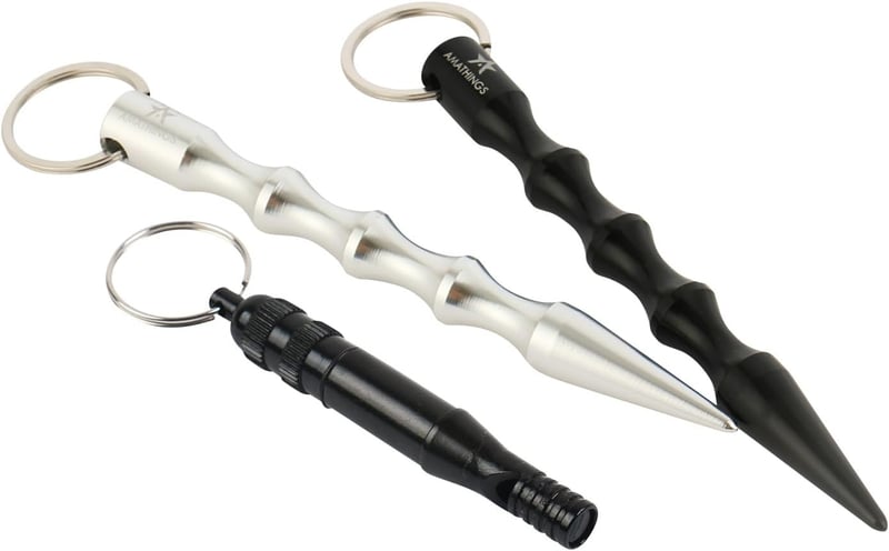 Ergonomischer Kubotan Schlüsselanhänger für Frauen zur Selbstverteidigung