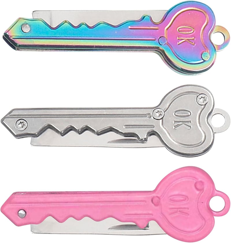 Mini Verstecktes Messer Schlüsselanhänger für Selbstverteidigung