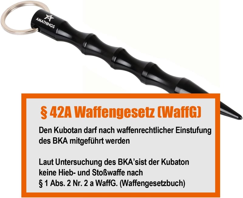 Ergonomischer Kubotan Selbstverteidigungsschlüsselanhänger für Frauen