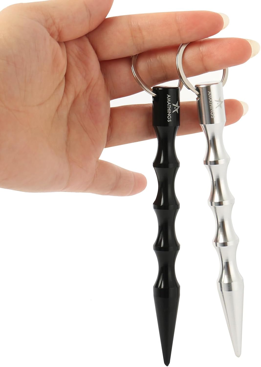 Kubotan Selbstverteidigungsschlüsselanhänger für Frauen mit ergonomischem Griff