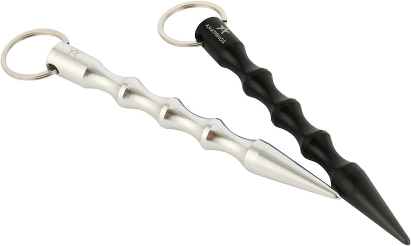 Kubotan Selbstverteidigungsschlüsselanhänger für Frauen mit ergonomischem Griff