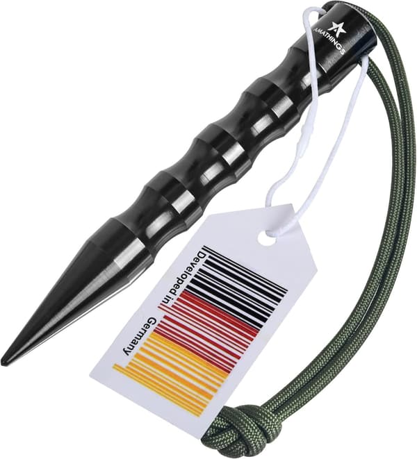 AMATHINGS Survival Kubotan – Extra starker Notfallhammer für Selbstverteidigung