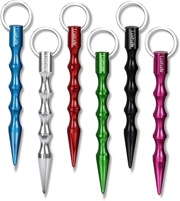 Selbstverteidigung Set: 6 rechtlich zulässige Kubotans für Frauen