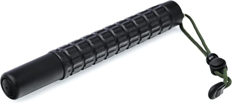 Robuster, rutschfester Teleskop-Schlagstock, 555 mm, zusammenklappbar