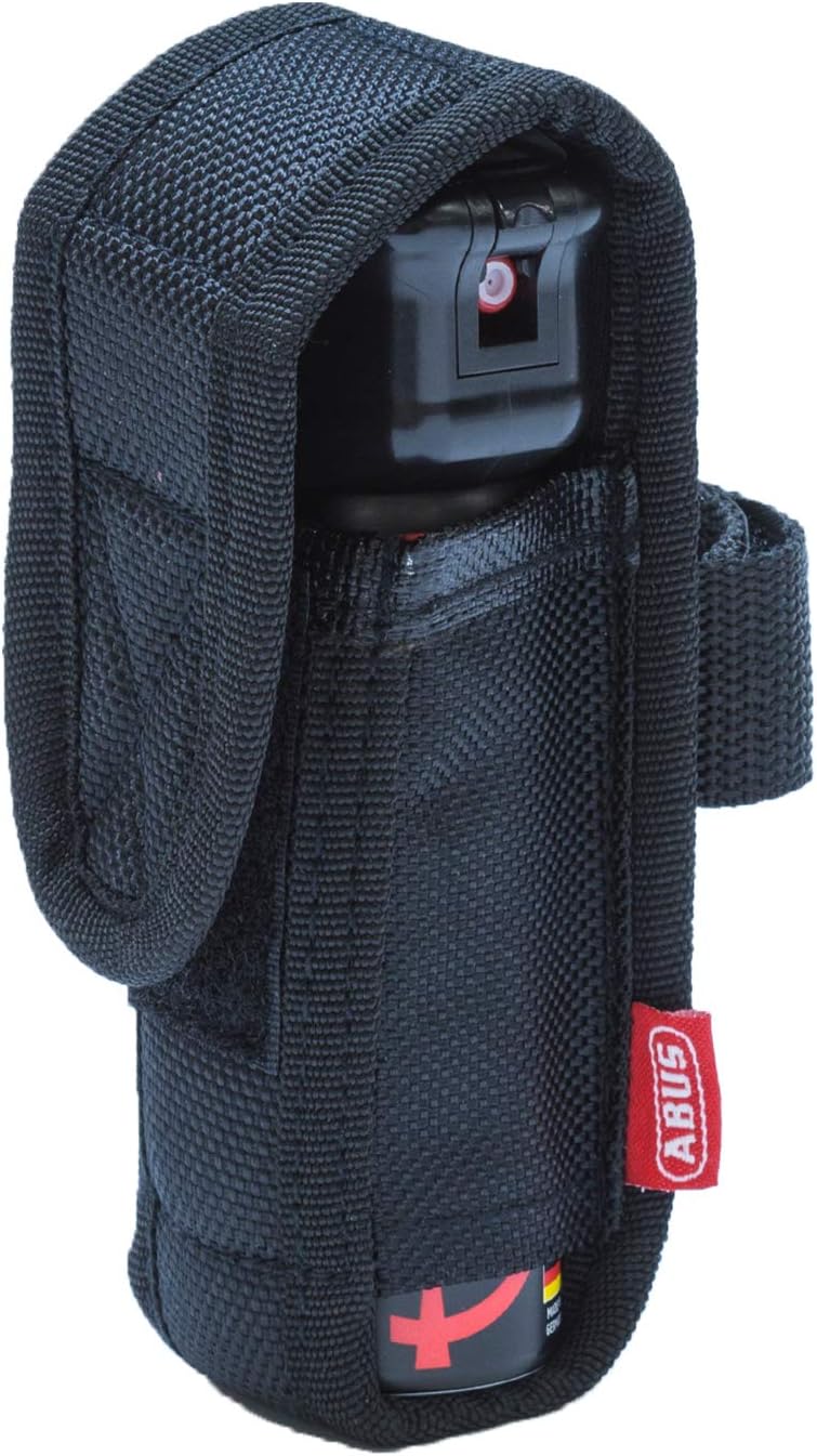 ABUS SDS80 Tierabwehrspray mit Tasche – hochwirksames Pfefferspray, 5m Reichweite