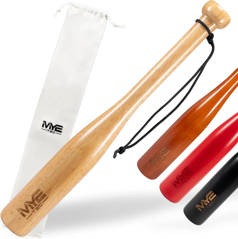 Robuster 48 cm Baseballschläger aus Massivholz für Training und Selbstverteidigung