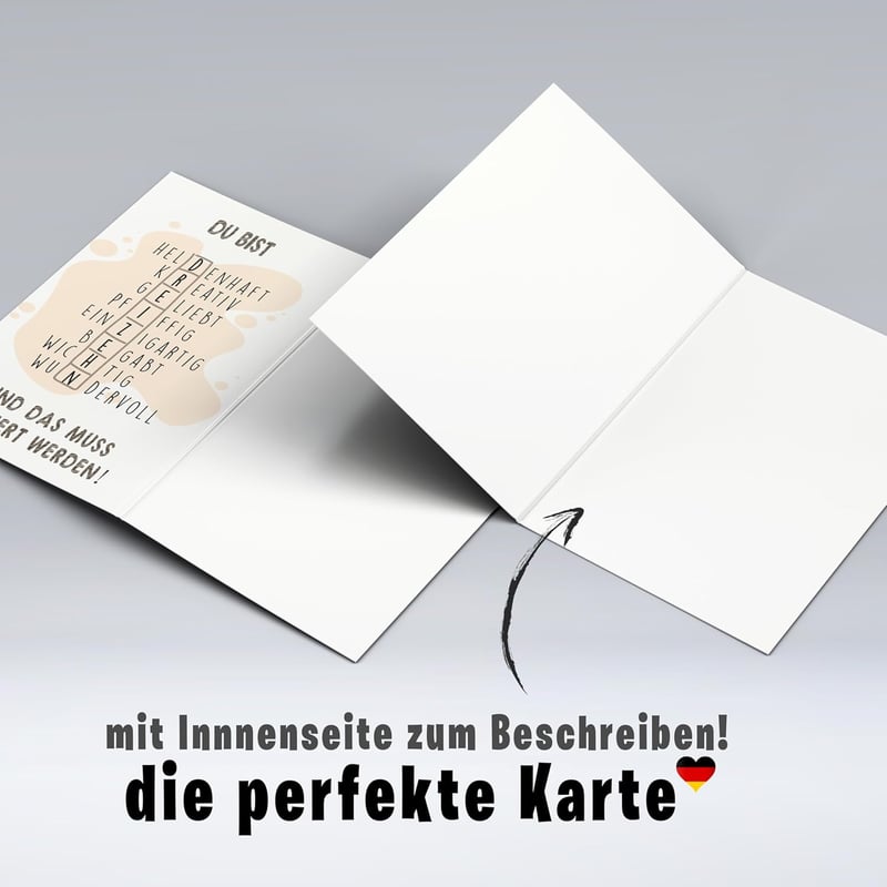Rätselkarte zum 13. Geburtstag für Jugendliche – A6 Geburtstagskarte
