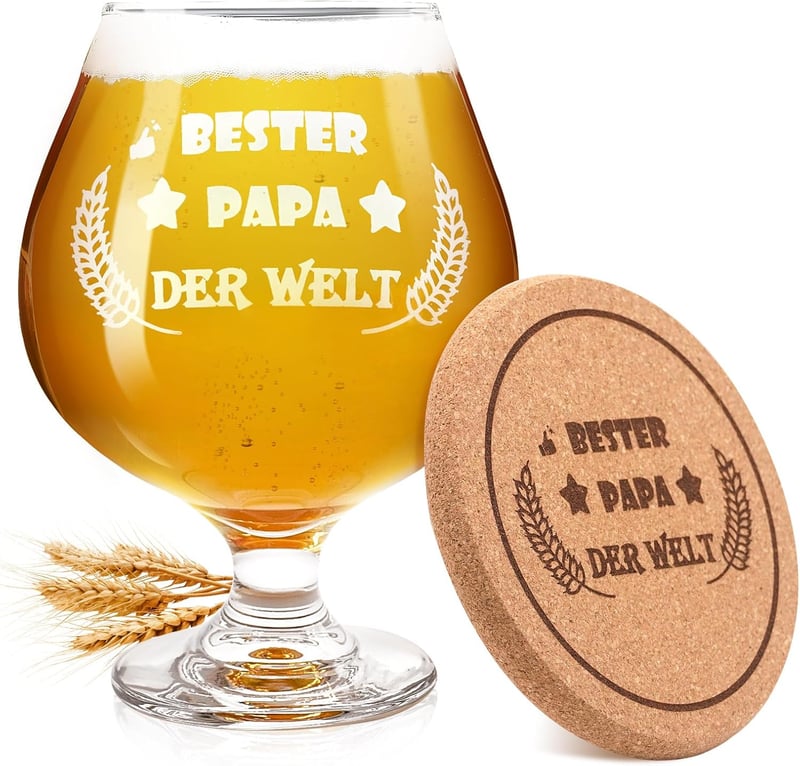 Personalisiertes Bierglas mit Gravur für Väter, 0,51L