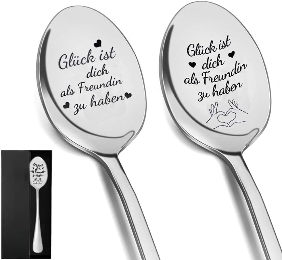 Personalisierte Kaffeelöffel mit Gravur für Freundinnen