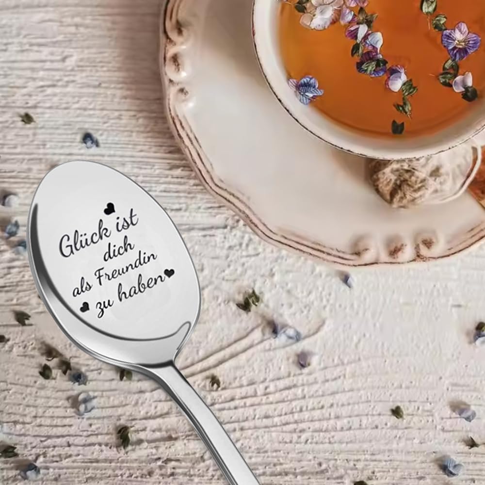 Personalisierte Kaffeelöffel mit Gravur für Freundinnen