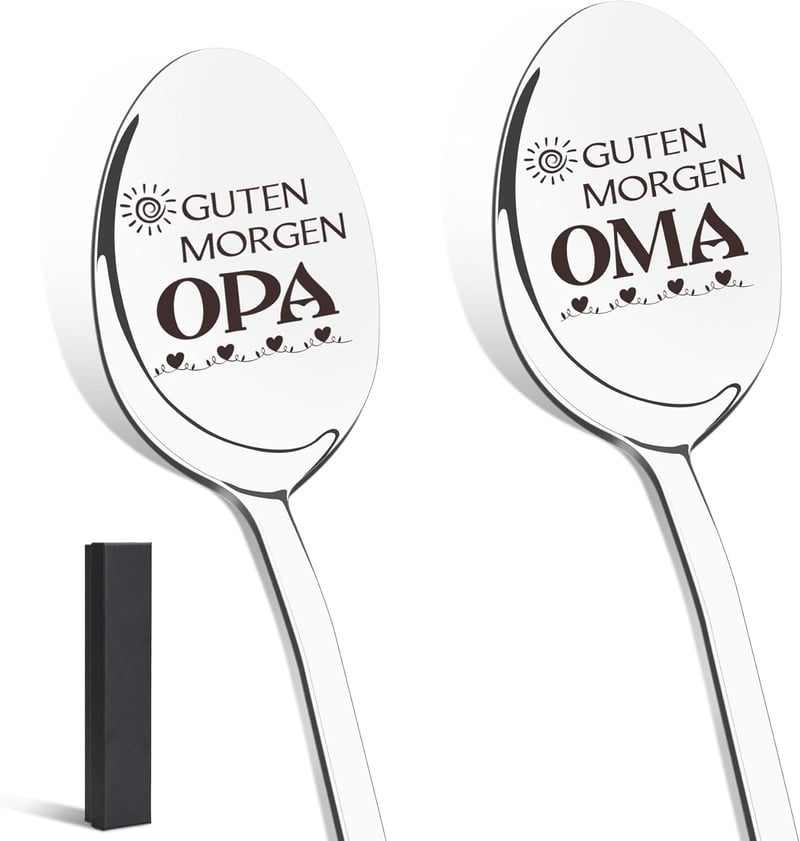 Personalisierte Kaffeelöffel für Oma und Opa zum Geburtstag