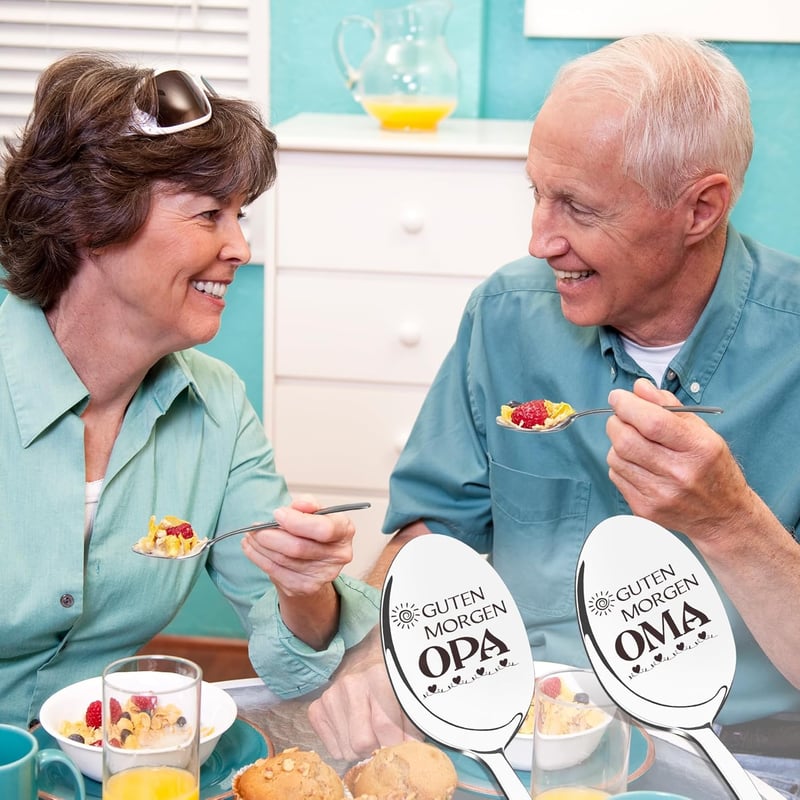 Personalisierte Kaffeelöffel für Oma und Opa zum Geburtstag