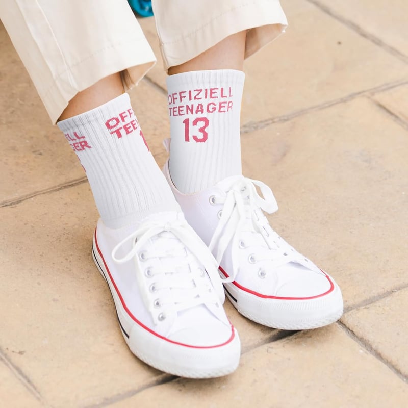 Lustige Socken für 13. Geburtstag – Geschenk für Teenager 34-38