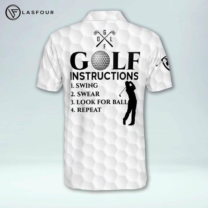 Lustige Golf-Poloshirts für Herren – leichte Kurzarmshirts für Väter und Opas