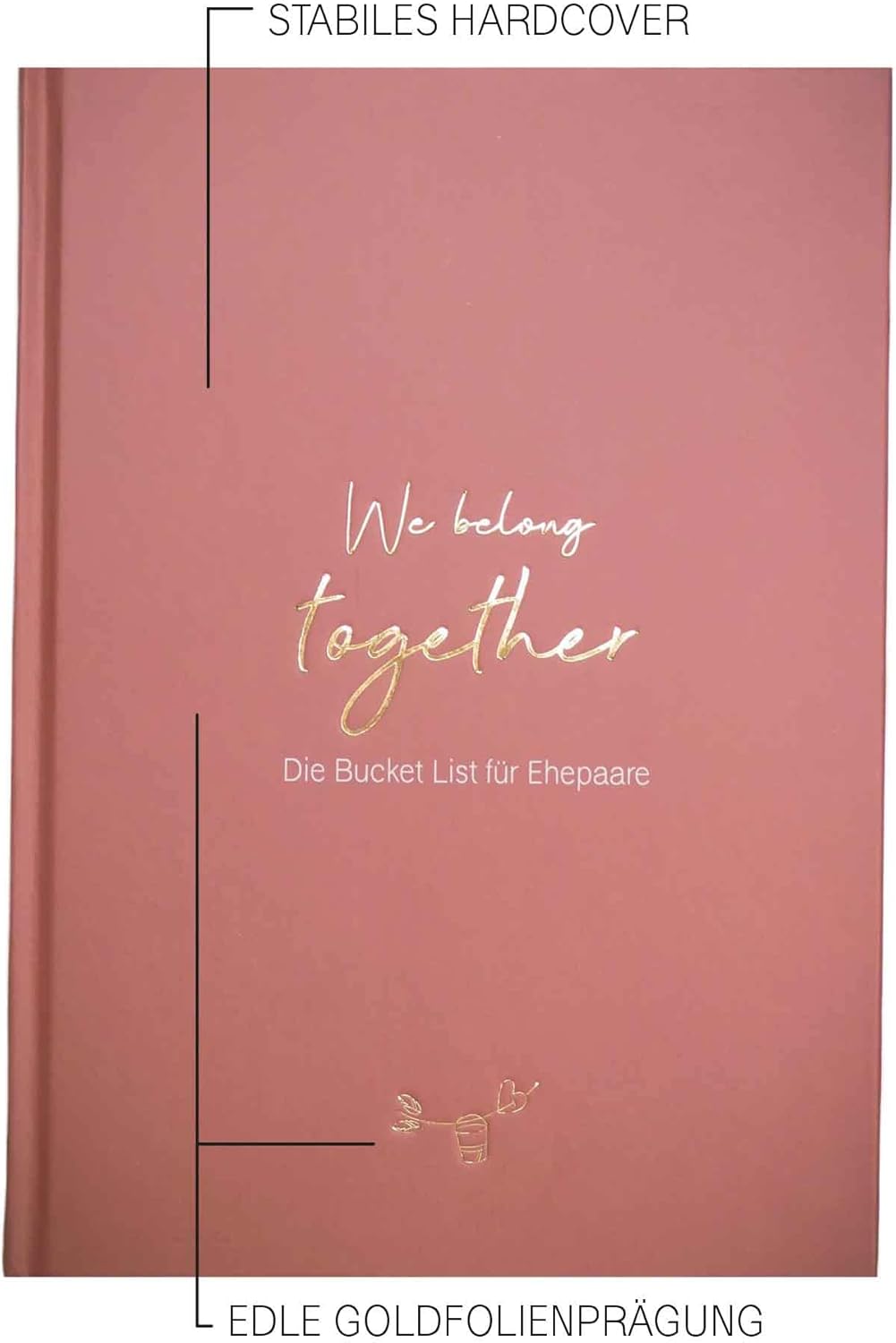 Bucket List für Paare - Hochzeitsgeschenk in Gold-Optik