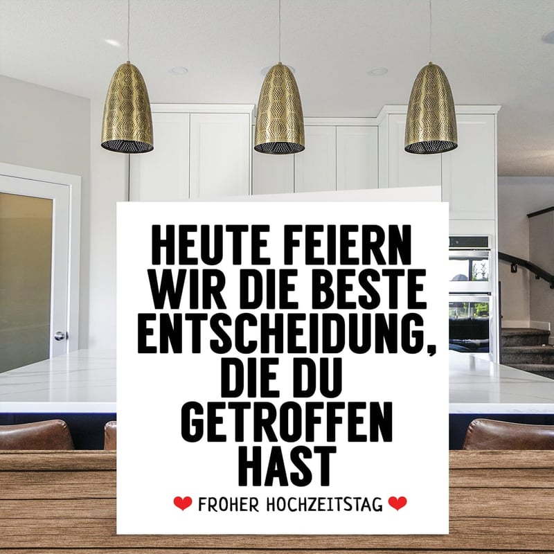 Hochzeits-Jubiläumskarte für Paare – niedlich und humorvoll – 145 mm