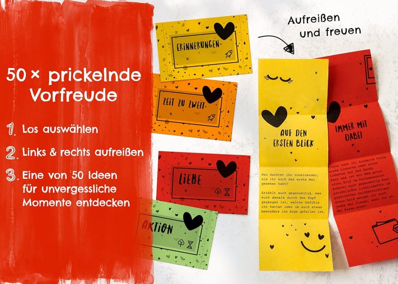 Losbox für Paare - 50 Ideen für unvergessliche Momente