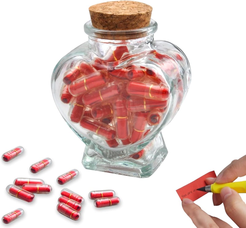 Personalisierte Nachricht Kapsel für den Jahrestag – Geschenk für Paare