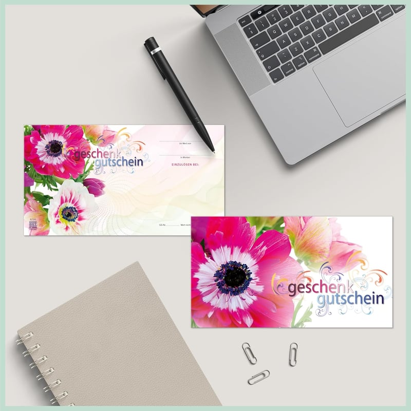 Geschenkgutschein-Set: 10 Formularvorlagen für den Einzelhandel