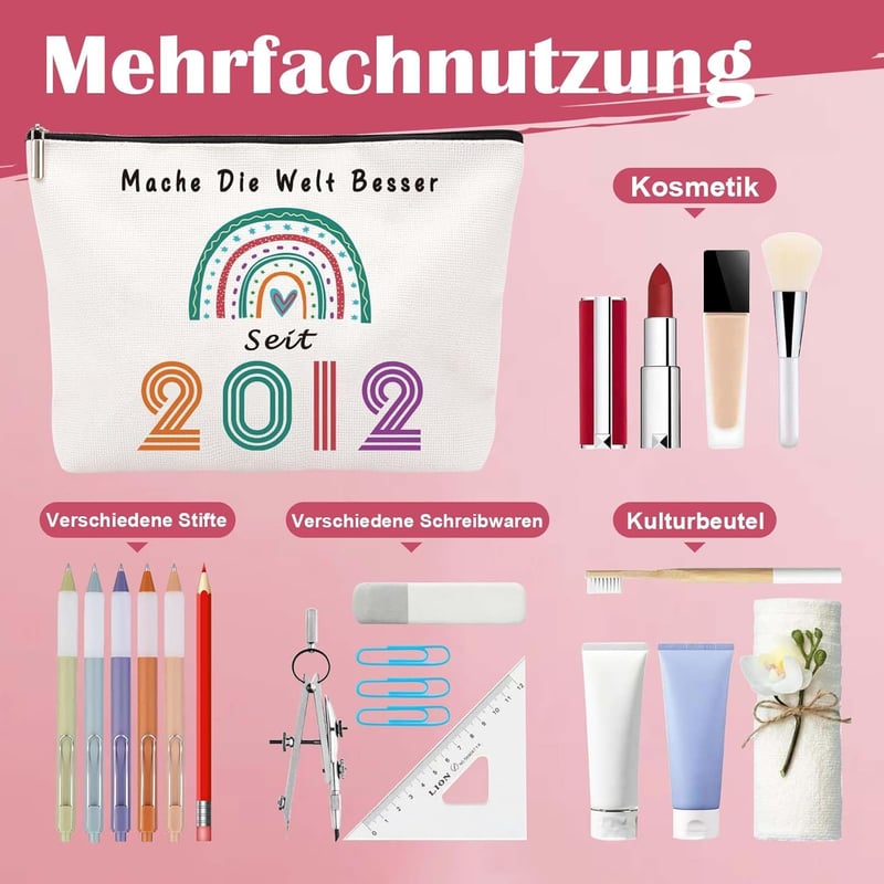 Geschenk für 13-jährige Mädchen - Make-up-Tasche für Teenager