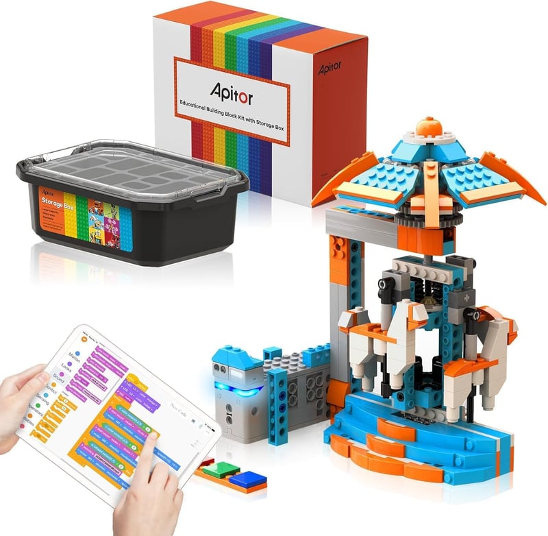 STEM-Robotik-Kit für Kinder 7-12 Jahre mit App-Steuerung und Aufbewahrungsbox