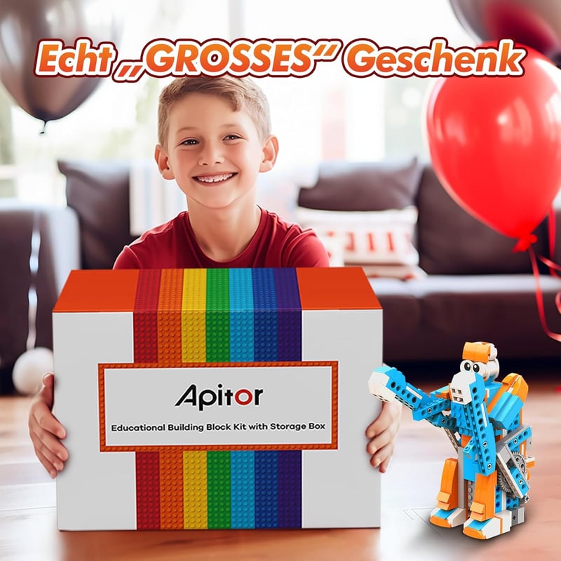 STEM-Robotik-Kit für Kinder 7-12 Jahre mit App-Steuerung und Aufbewahrungsbox