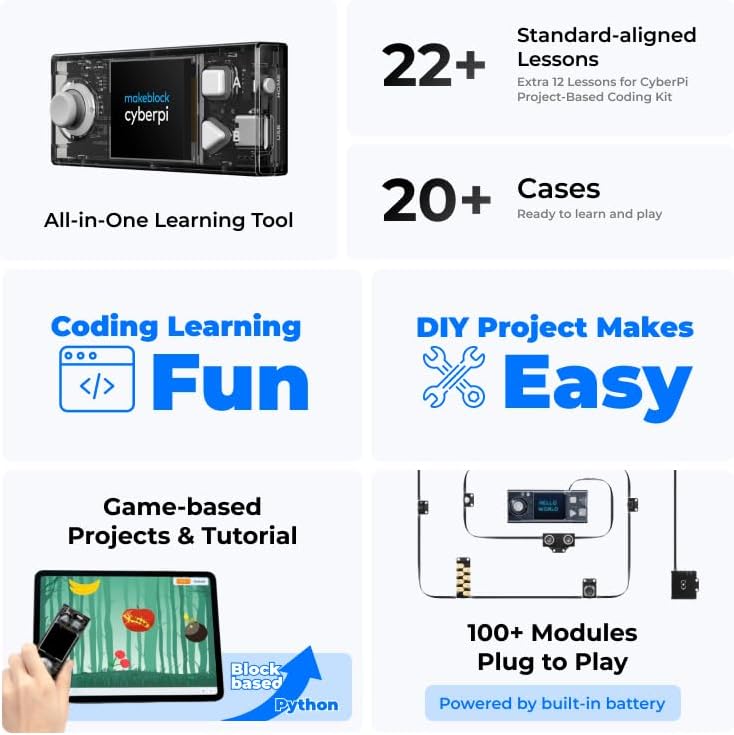 Makeblock CyberPi Coding Kit für Kinder – Scratch & Python Programmierung